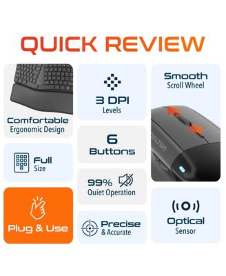 USB KB250 Ergo Keyboard and S38