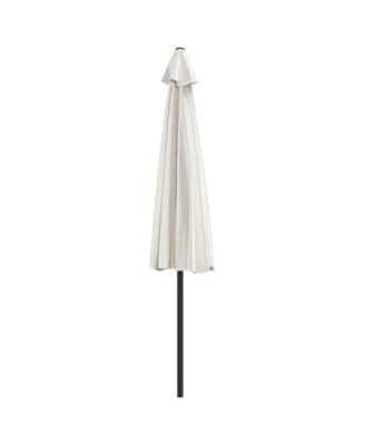 Garden Parasol Sand Polyester, Aluminum, Steel 118.1 x 61.0 in