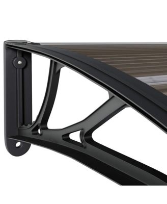 Door Canopy Black Polycarbonate 157.5 x 39.4 in Durable
