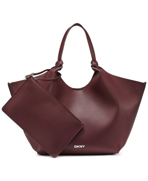 Женская сумка DKNY Paula Commuter Large Tote, цвет: Винный