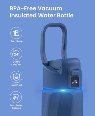 24 oz. Insulated Smart Water Bottle with Hydration Tracking