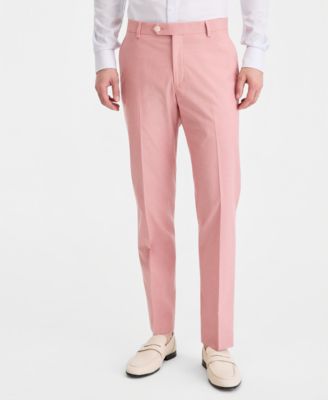 Men's Modern-Fit TH Flex Stretch Chambray Suit Separate Pants