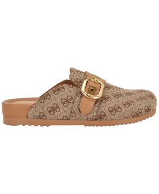 Womens Galavanta Buckle Slip-On Flat Clogs