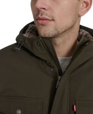 Men's Field Parka with Plaid Lining Jacket