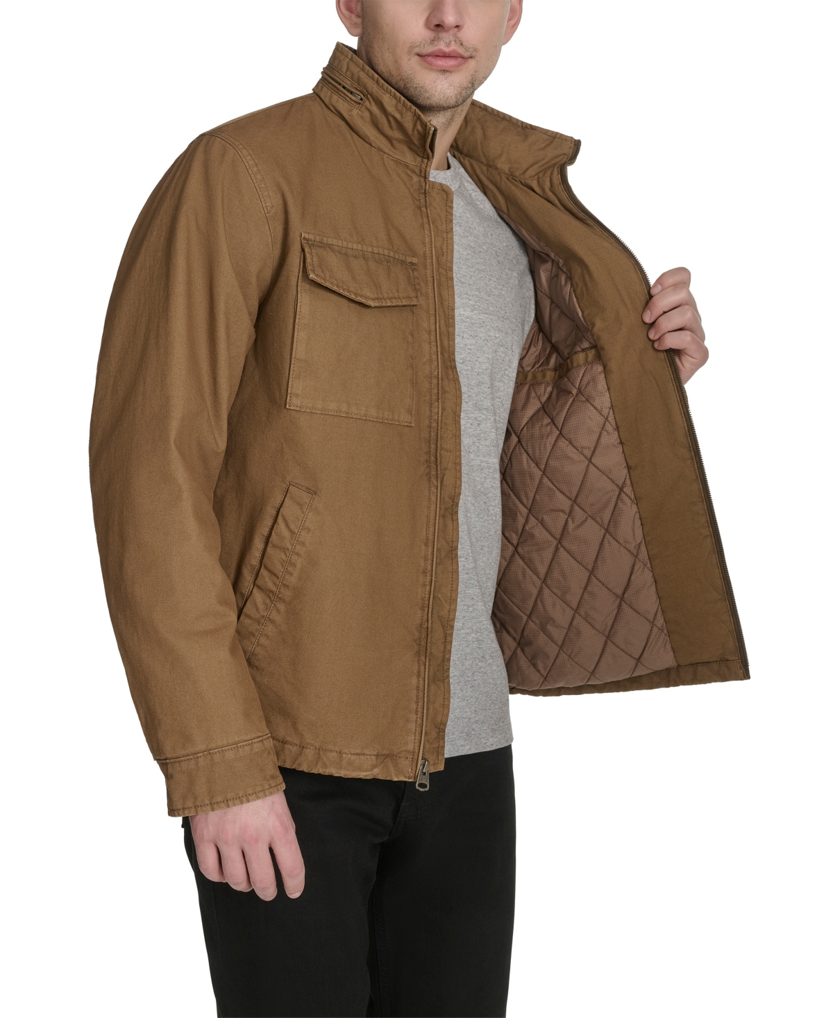 Levi's Men's Cotton Military Jacket In Brown