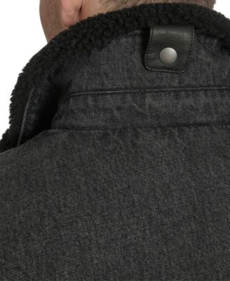 Men's Denim Western Sherpa Lined Collar Jacket