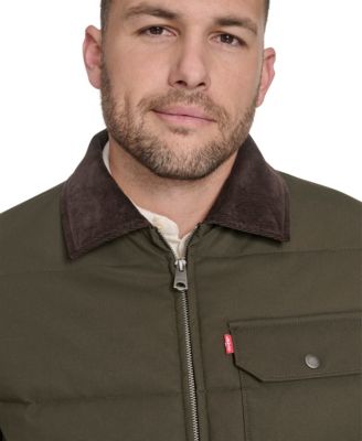 Men's Quilted Corduroy Collar Depot Jacket