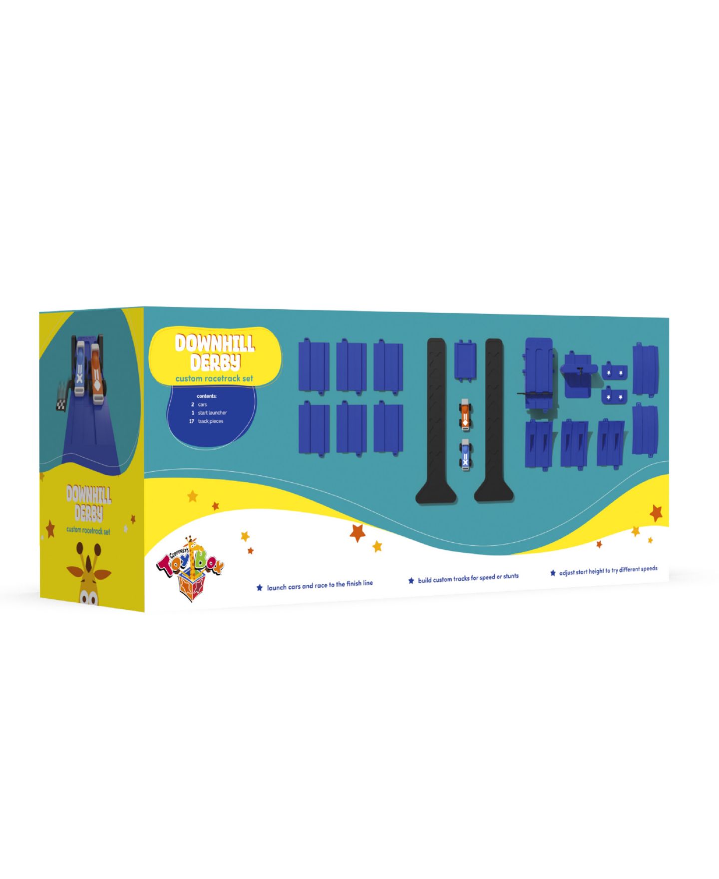 Детские игрушки Geoffrey's Toy Box Downhill Derby Custom Racetrack Set — фото 7