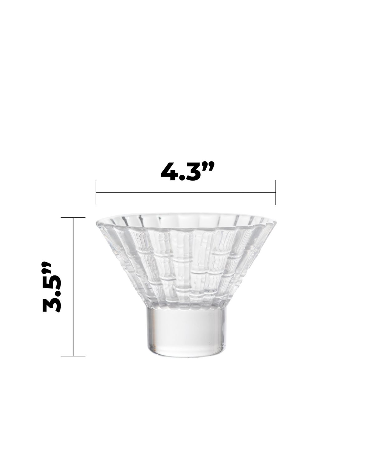 Fortessa Mahalo Martini Glasses, Set Of 4 In Transparent
