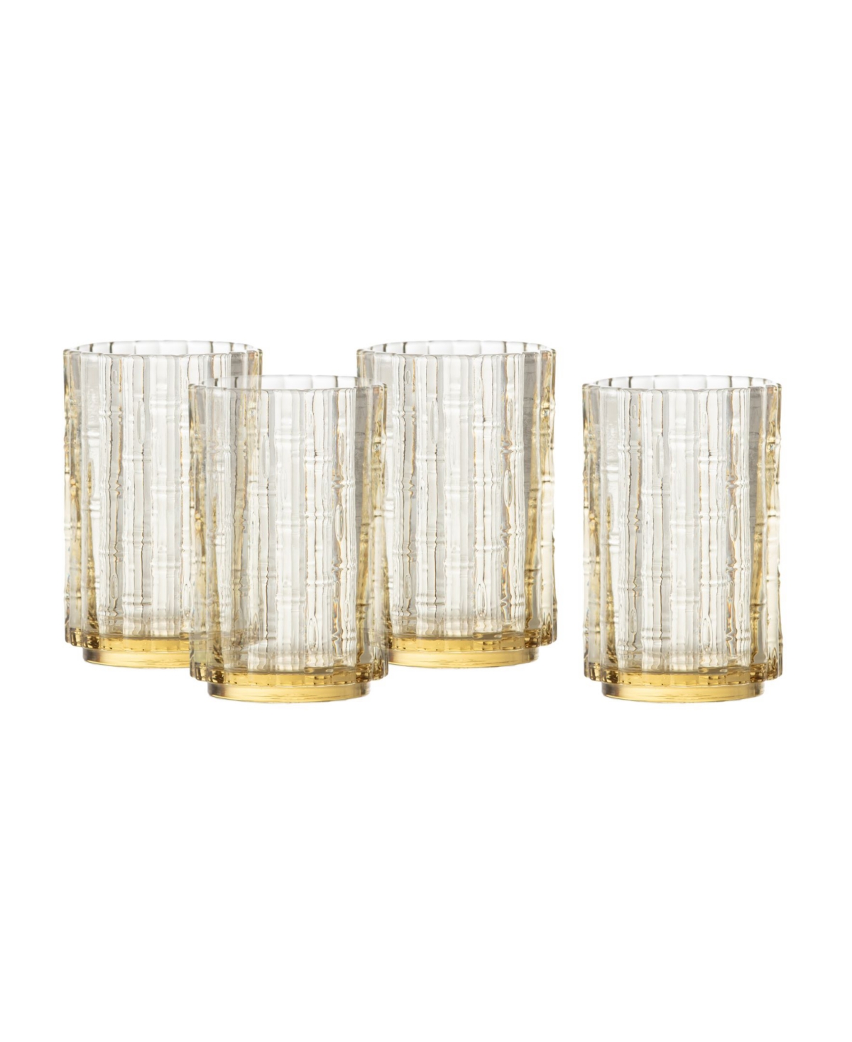 Fortessa Mahalo Iced Beverage Glasses, Set Of 4 In Transparent