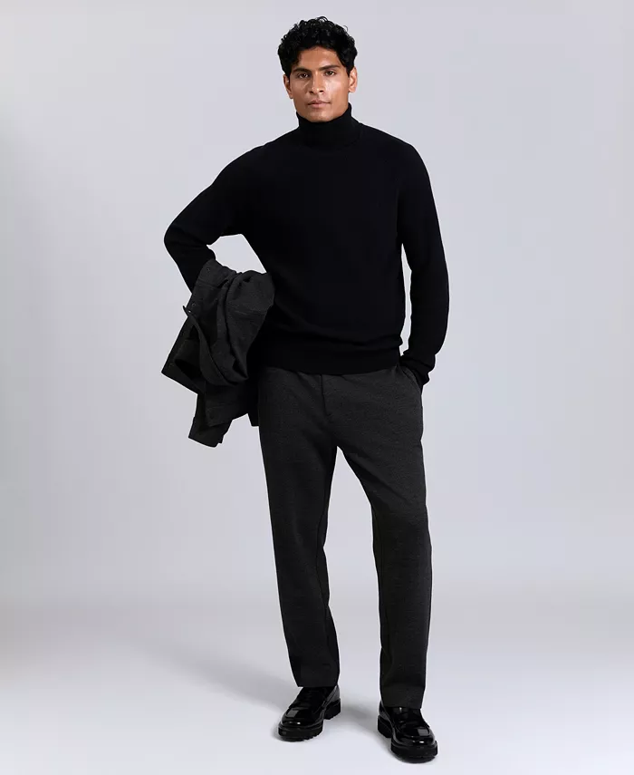 Men's Fold Over Turtleneck Sweater - thumbnail 7