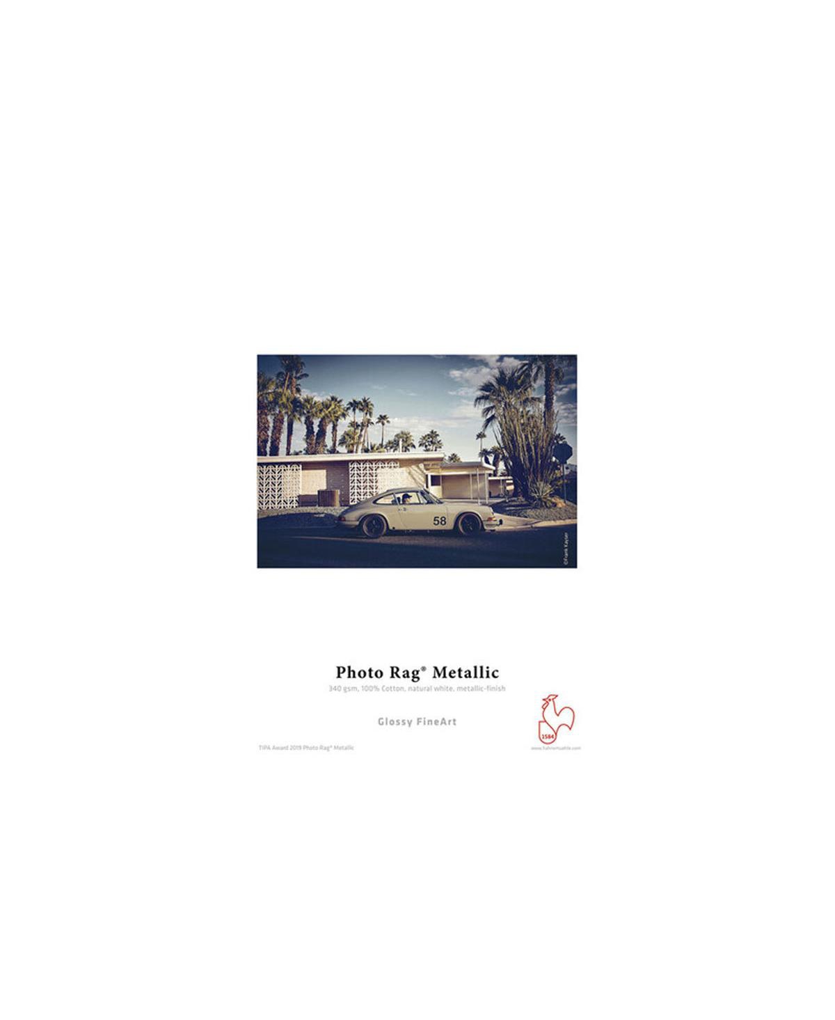 Hahnemuhle Photo Rag Metallic Inkjet Photo Cards, Natural White, High-Gloss Metallic Finish, 340gsm, 4x5.9", 30 Sheets