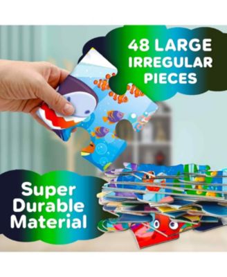 2x3 FT Glow in the Dark Floor Puzzle for Kids Ages 4-8