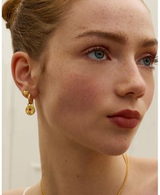 Hammered Heart Studs