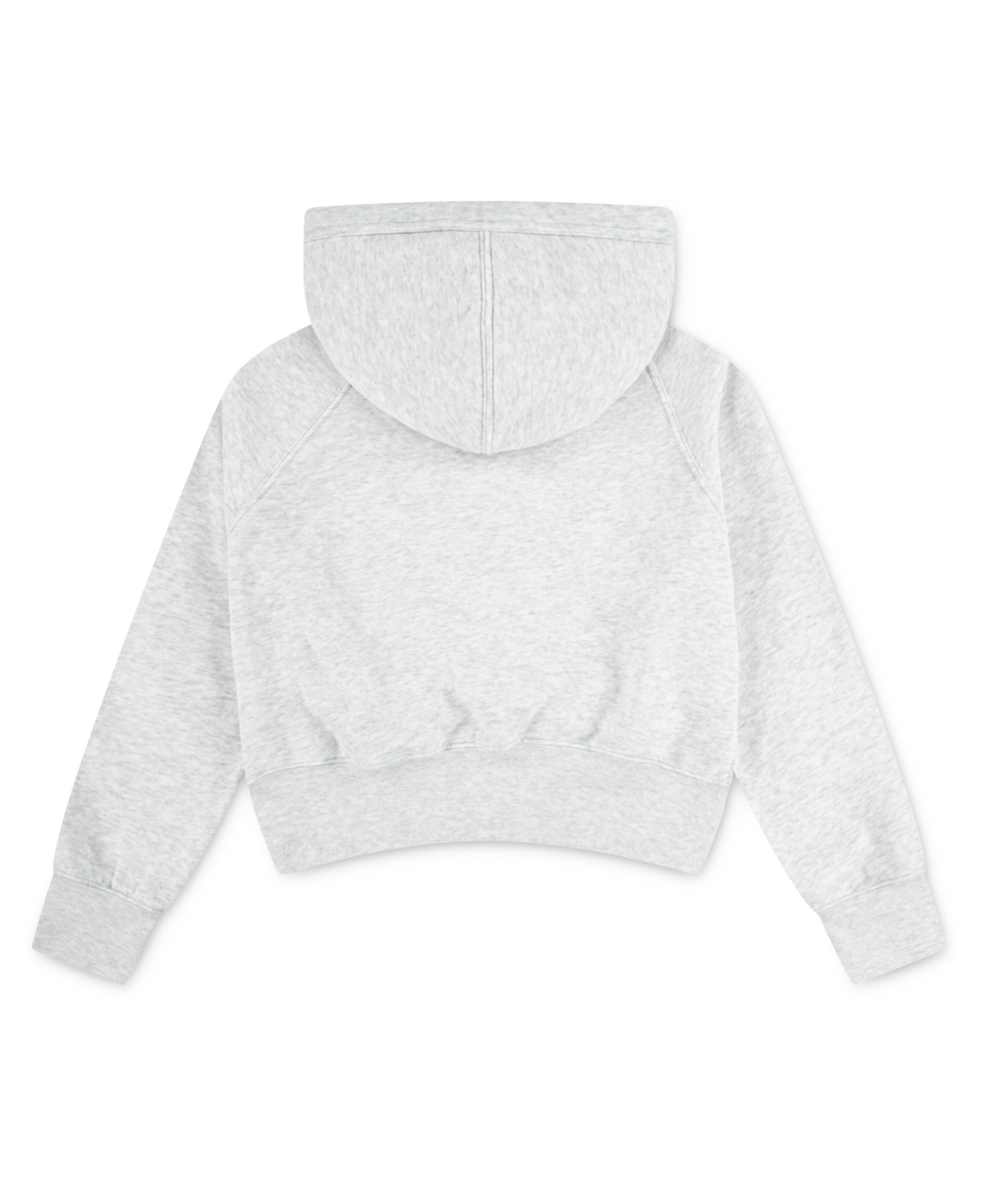 Abercrombie Girls Essential Full-zip Hooded Sweatshirt In White