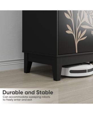 31.5" 1-Pc. Vintage Carved Buffet Cabinet with Adjustable Shelves and 2 Doors