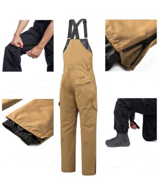 Men's Insulated Snow Bib Overalls Waterproof Ski Snowboard Pants