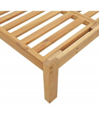 Pallet Middle Sofa Natural Wood Solid acacia wood 47.2 x 31.5 in