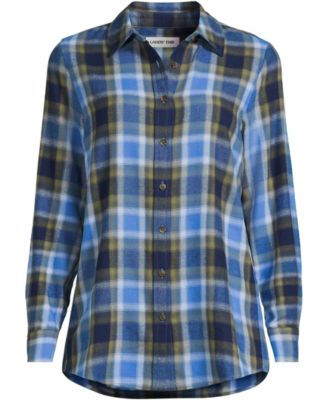 Women's Tall Flannel Boyfriend Long Sleeve Shirt