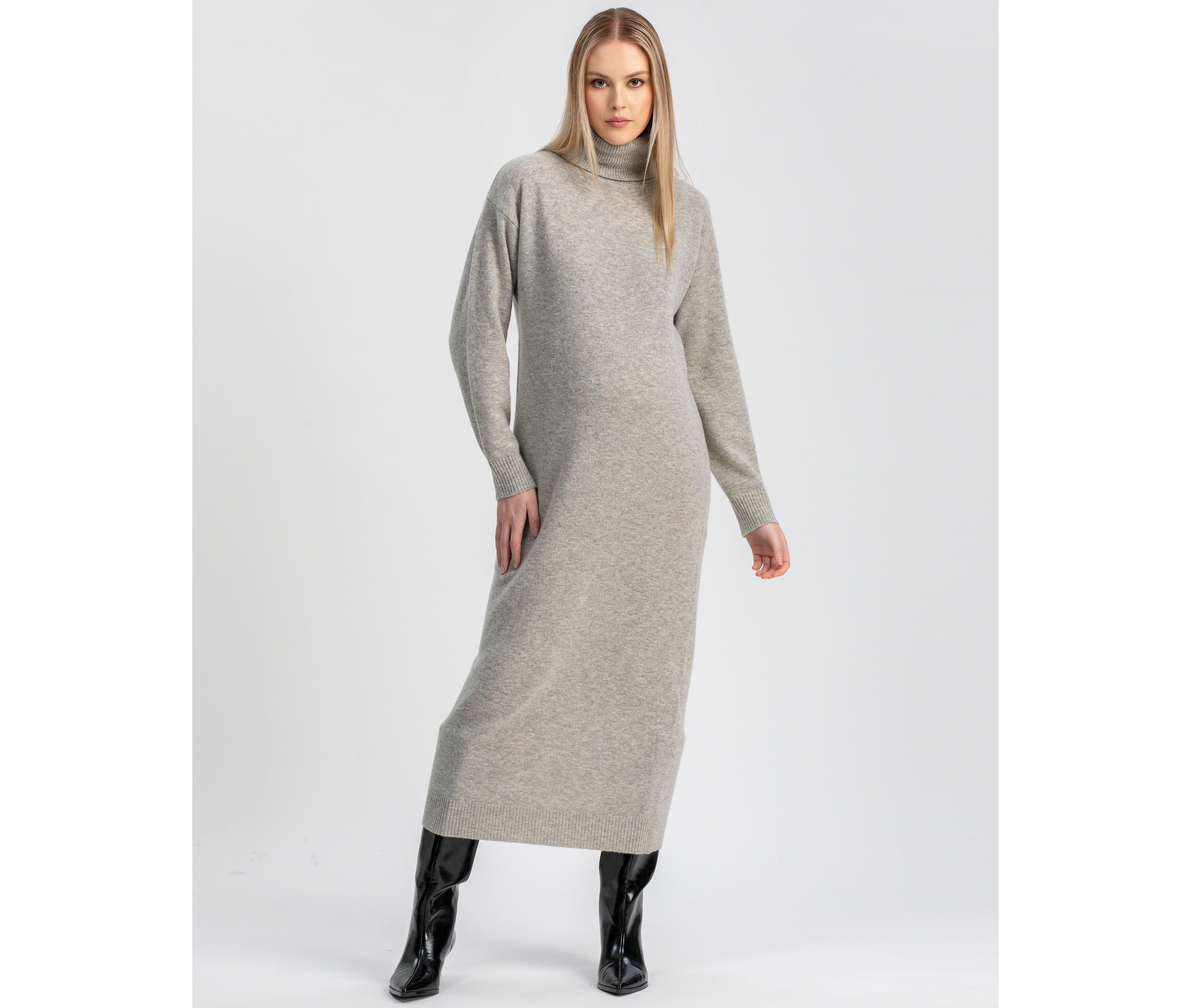 Pietro Brunelli Maternity Maternity Cozy Turtleneck Sweater Gressoney Maxi Dress