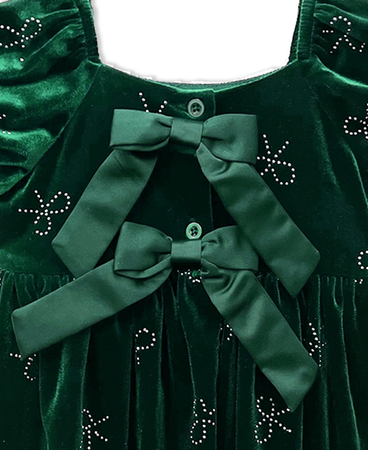 Blueberi Boulevard Girls 2T-6X Short-Sleeve Stretch Velvet Dress