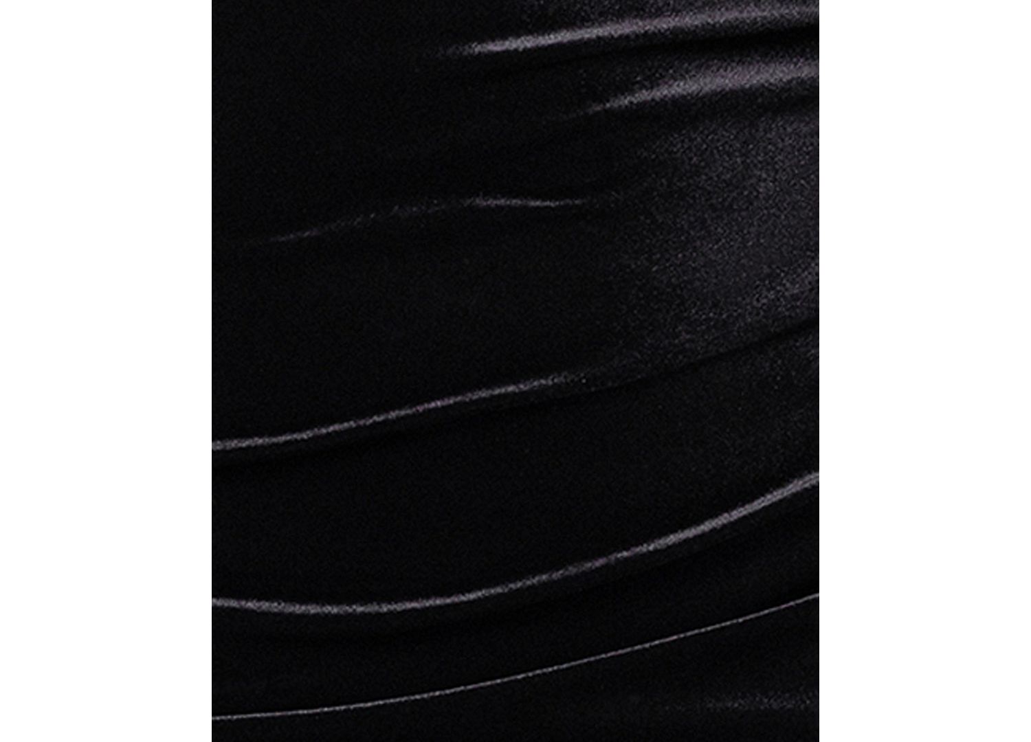 Plus Size Velvet Mesh Gown