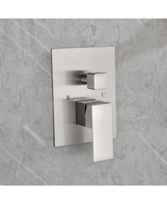 Rain Shower Head, Hand Shower Head, Water Control Valve, Shower Bracket, Hose and Niche Shower System