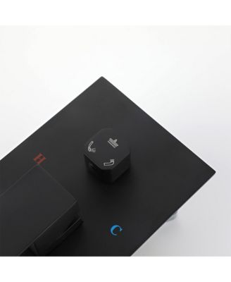 Ceiling Mounted Shower System with Rain Shower Head and Handheld Spray