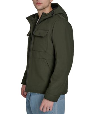 Men's Rib Stop Softshell with Hood Jacket 