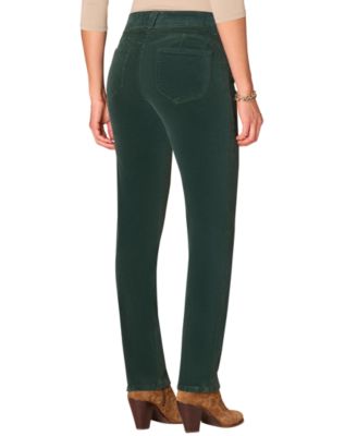 Petite "Ab"solution Corduroy Straight-Leg Jeans