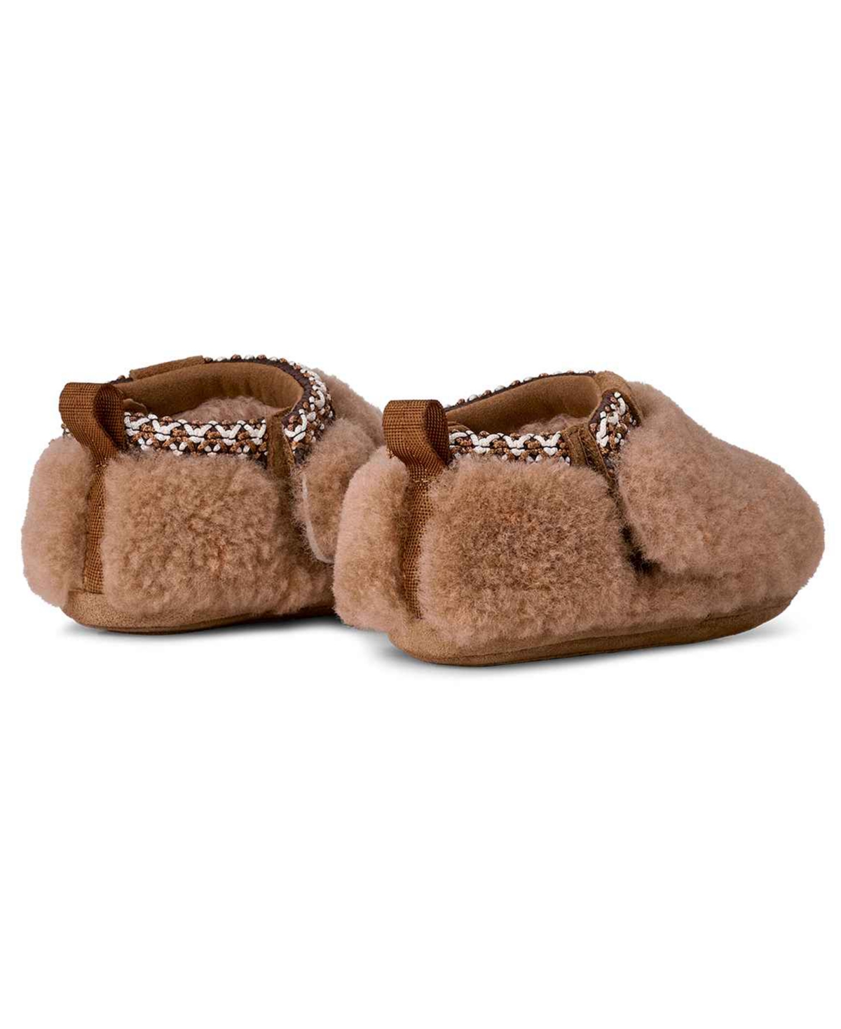 Ugg Baby Tasman Maxi Curly Slippers In Brown