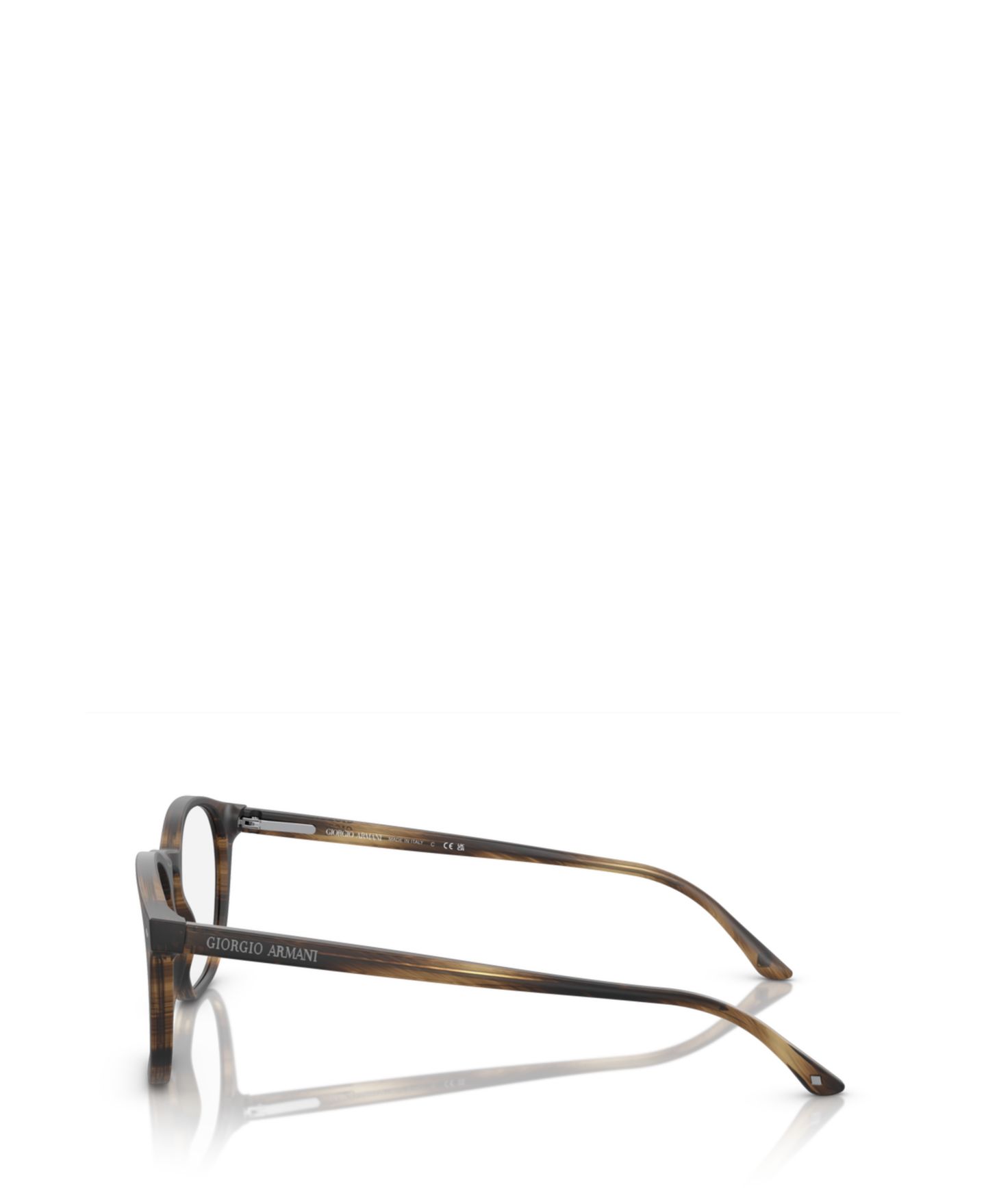 Мужские очки Giorgio Armani Man Panthos Plastic AR7074 Eyeglasses, цвет: Тёмный коричневый — фото 6