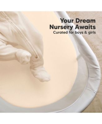 Bassinet Sheet for Baby Girls, Boys, 2-Pack Soothe Bassinet Fitted Sheets, Bedside Bassinet Mattress Sheet