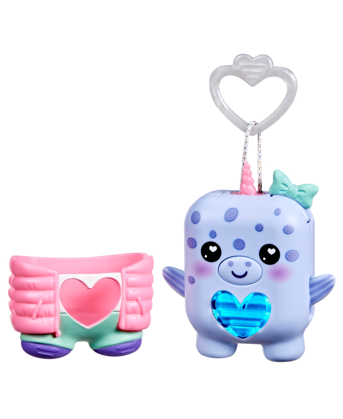 Nano-mals Hasbroâ Blubby The Narwhal Electronic Fidget Toy In Transparent