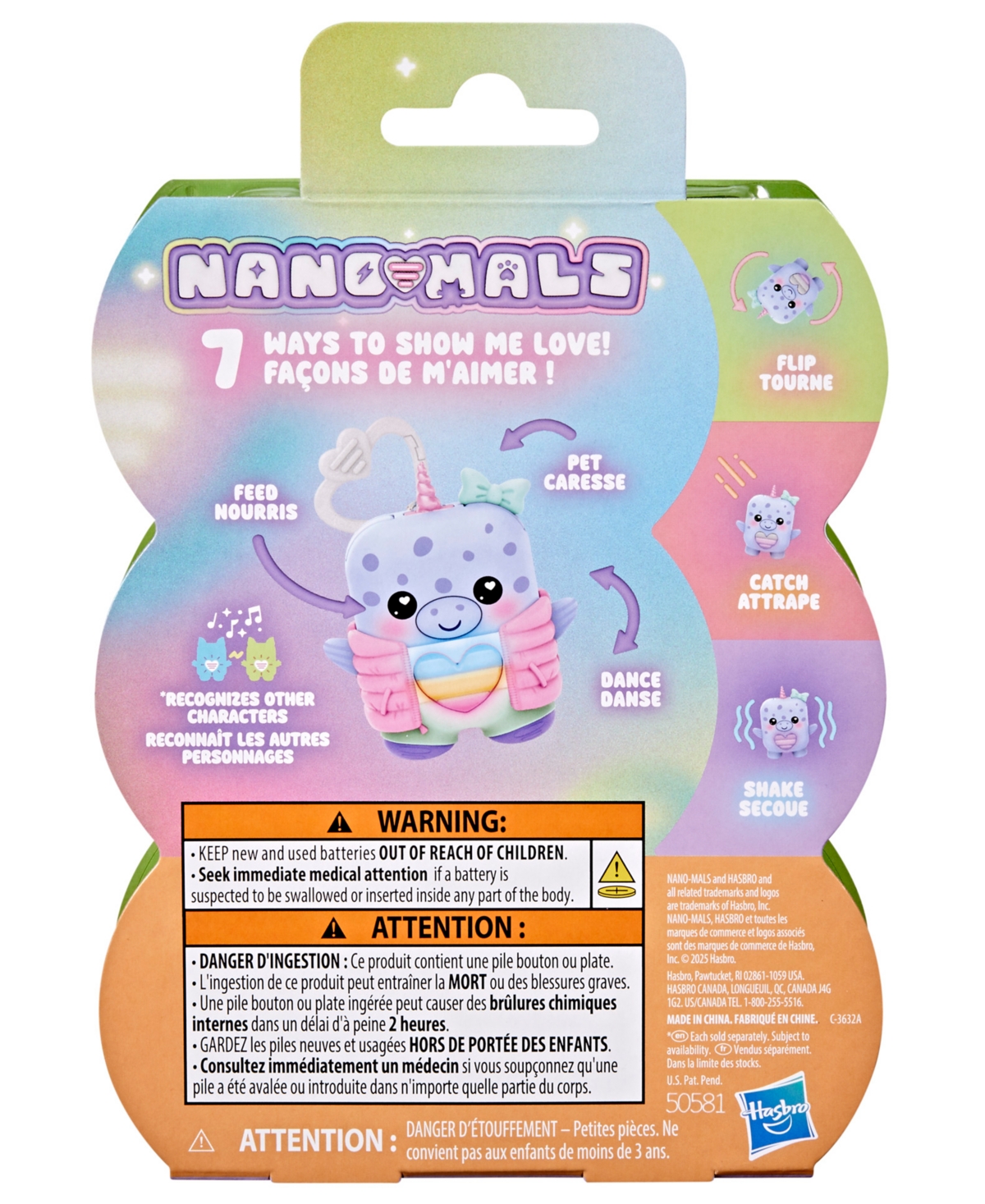 Nano-Mals Hasbro Blubby The Narwhal Electronic Fidget Toy