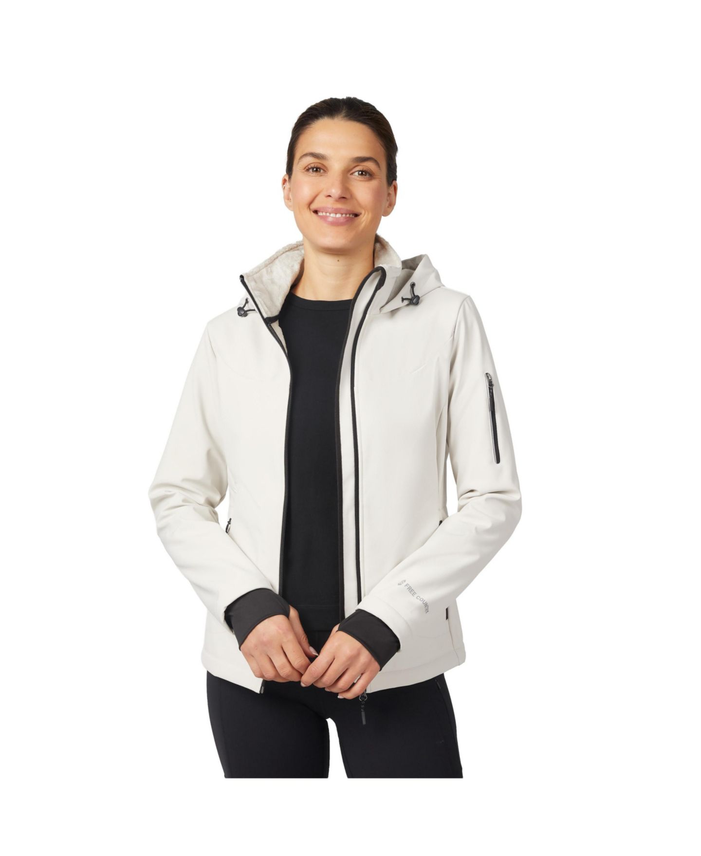 Женская куртка Free Country StormTech Super Softshell, цвет: Устричный — фото 2
