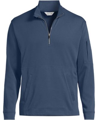 Men's Long Sleeve Cooling Performance Pique Quarter Zip
