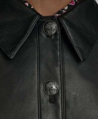 Women's Crop Button Front Jacket