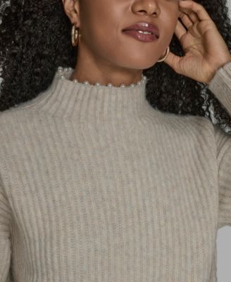 Women's Long Sleeve Mock Neck Sweater