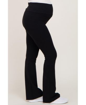 Maternity Black Flared Leggings