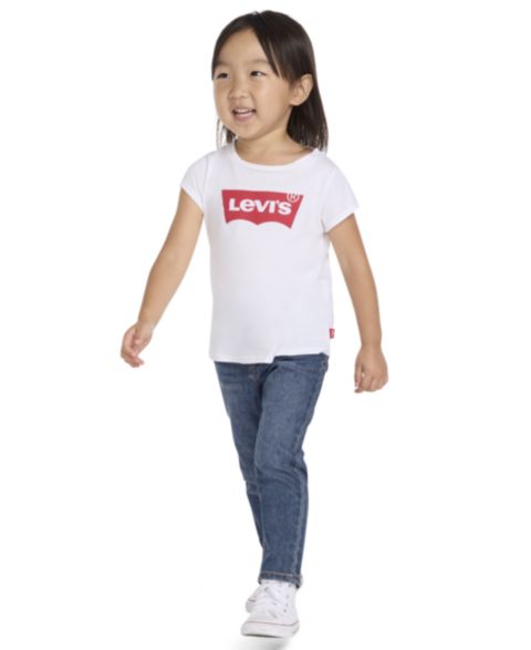 Джинсы Levi's Brandi Slim-Leg Jeans для девочек-малышей, цвет: Тёмный синий