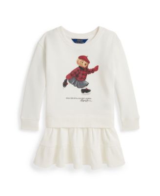 Girls' 4T-6X Polo Bear Fleece Dress