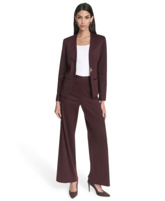 Women's Collarless Ponte Blazer