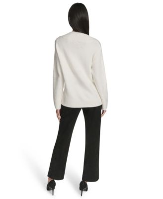 Women's Chunky Boucle Long Sleeve Sweater