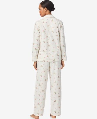 Women's Long Sleeves Notch Collar Pajama Set