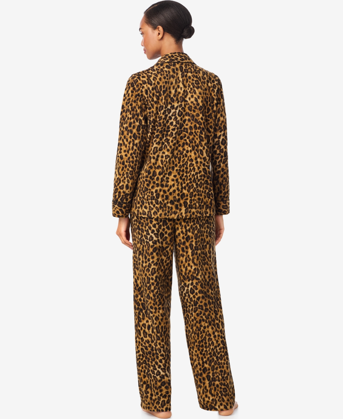 Ralph Lauren Leopard-paisley Sateen Sleep Set In Brown
