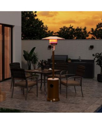 48000 BTU Stainless Steel Propane Standing Patio Heater