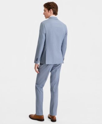 Men's Pinstripe Slim-Fit Techni-Cole Suit Separates
