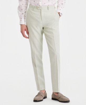 Men's Slim-Fit Linen-Blend Suit Separates Pants