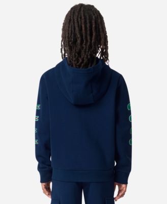 Boys' 8-20 Graphic Logo Print Full-Zip Hoodie